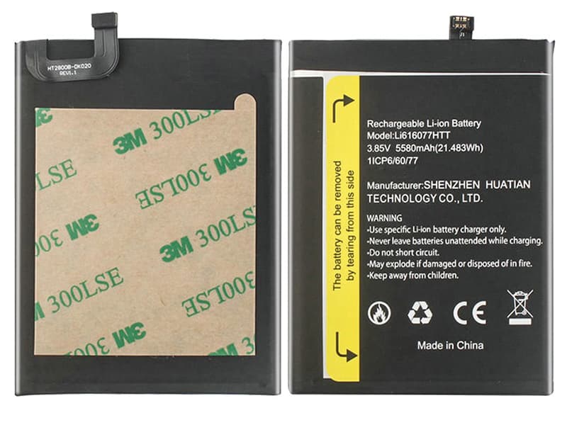 BLACKVIEW Li616077HTT bateria 